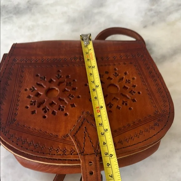 Brown Leather Crossbody Bag - Picture 7 of 7